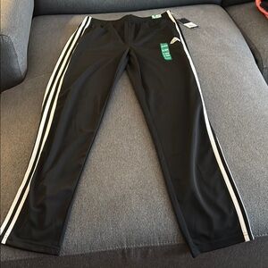 Adidas Black Athletic Pants with Elastic Waistband